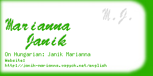 marianna janik business card